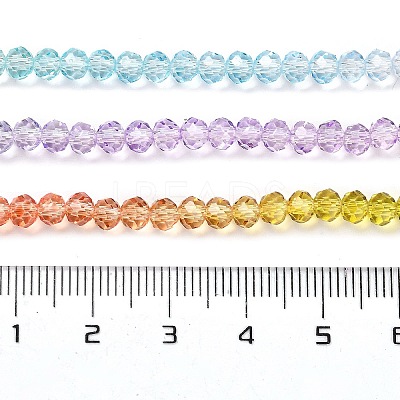 Transparent Painted Glass Beads Strands X1-DGLA-A034-T3mm-A12-1