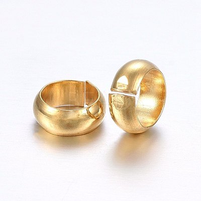 304 Stainless Steel Crimp Beads Covers STAS-O098-04G-02-1