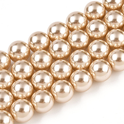 Glass Pearl Beads Strands X-HY-G002-01E-11-1