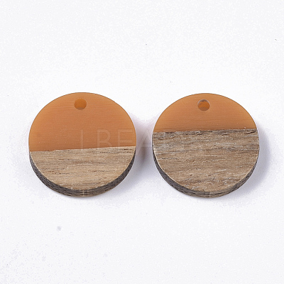 Resin & Walnut Wood Pendants RESI-S358-02C-18-1
