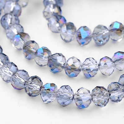 Electroplate Glass Bead Strands GLAA-A024D-HR07-1