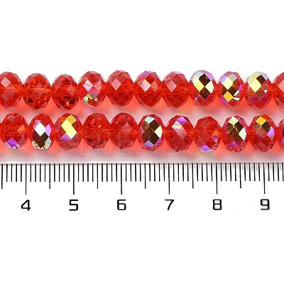AB Color Plated Transparent Electroplate Beads Strands EGLA-H104-06D-1