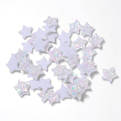 Glitter Non Woven Fabric Decoration Accessories AJEW-WH0002-11B-1
