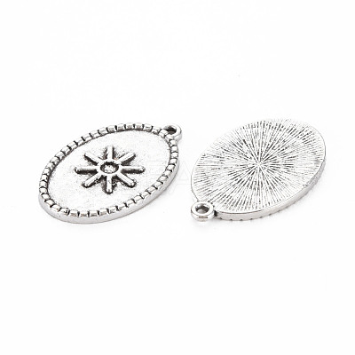 Tibetan Style Alloy Pendant Enamel Settings TIBEP-N010-020AS-RS-1