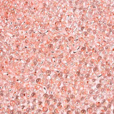 6/0 Baking Paint Transparent Fringe Glass Seed Beads X1-SEED-N006-06E-1