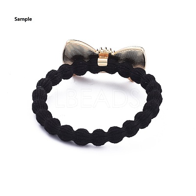 Zinc Alloy Hair Ties Findings PALLOY-E564-23KCG-1