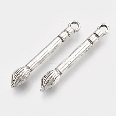 Tibetan Style Alloy Pendants for Teachers' Day TIBEP-T052-25AS-RS-1