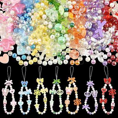 100Pcs 18 Styles Transparent & Opaque Acrylic Beads MACR-FS0002-40-1