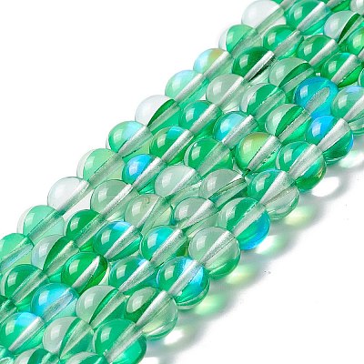 Synthetic Moonstone Beads Strands G-E573-02B-23-1