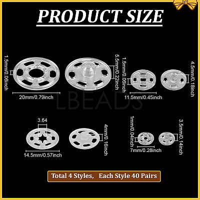4 Styles Resin Snap Buttons BUTT-ME0001-11-1