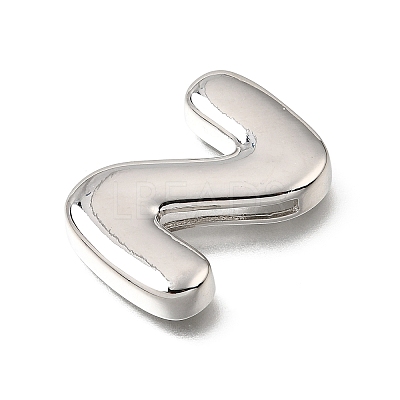 Brass Slide Charms KK-Z163-01P-Z-1