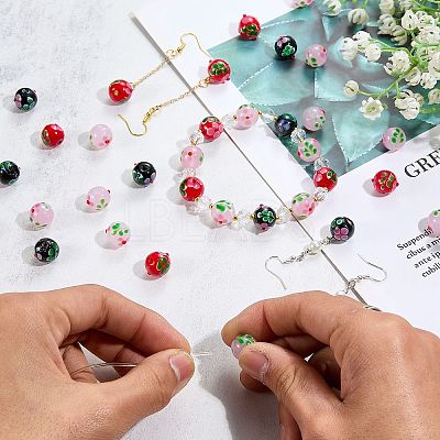 20Pcs Handmade Lampwork Bumpy Beads LAMP-SZ0001-52A-1