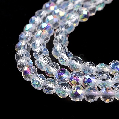Electroplate Glass Beads Strands LS-GLAA-H021-01B-AB01-1