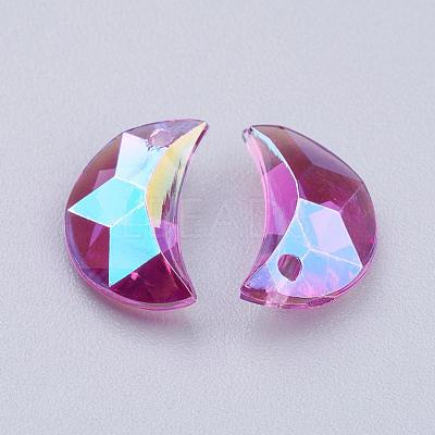 Transparent Acrylic Charms MACR-G046-11mm-A5X-1