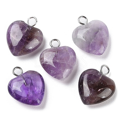Natural Amethyst Pendants G-E603-01P-03-1