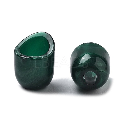 Two Tone Acrylic Beads OACR-S042-06G-1