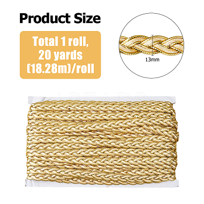 Polyester Braided Lace Ribbons OCOR-WH0105-181A-1
