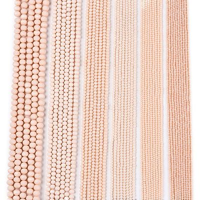 Opaque Solid Color Imitation Jade Glass Beads Strands EGLA-A044-P6mm-D05-1