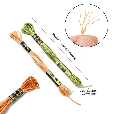 6-Ply Polyester Embroidery Floss OCOR-FZ0001-01K-1