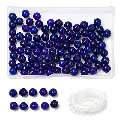100Pcs Natural White Jade Beads DIY-SZ0004-58O-1