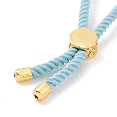 Half Finished Twisted Milan Rope Slider Bracelets FIND-G032-01G-04-1
