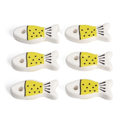 Printed Handmade Porcelain Pendants PR-CBAB520-02C-1
