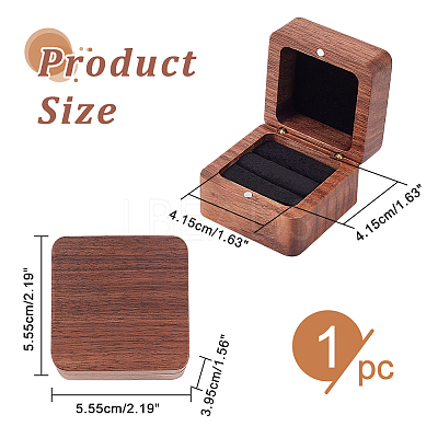 2-Slot Wooden Finger Ring Boxes OBOX-WH0007-18-1