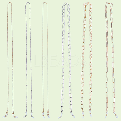 6Pcs 6 Styles Eyeglasses Chains AJEW-GF0011-55-1