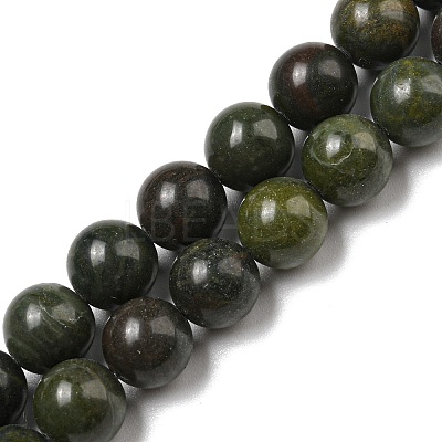 Natural African Green Autumn Jasper Beads Strands G-R494-A19-03-1