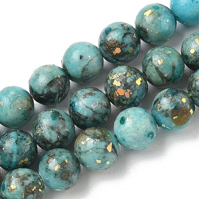 Dyed Natural Dolomite Beads Strands G-D337-8mm-D01-1