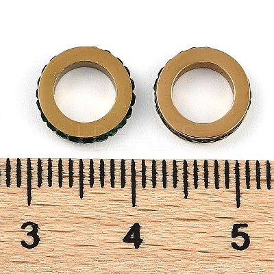 Ion Plating(IP) 304 Stainless Steel European Beads STAS-Z090-03G-02-1