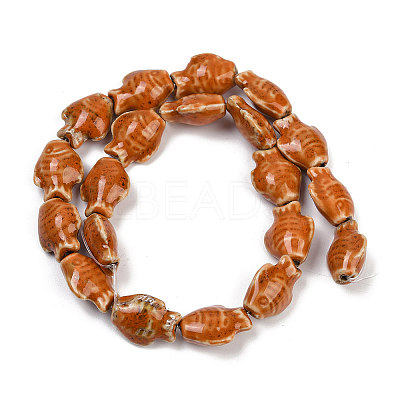 Handmade Porcelain Beads Strands PORC-P030-01A-07-1
