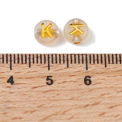 Luminous Transparent Acrylic Beads OACR-P037-01B-K-1