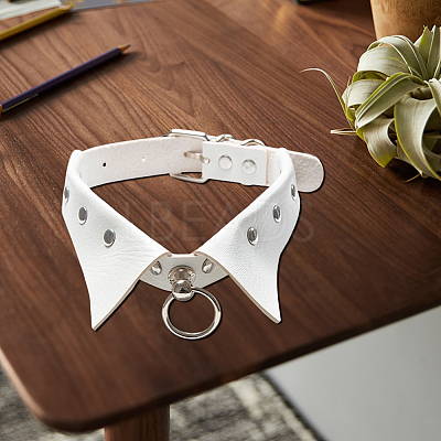 PU Leather Collar Choker Necklaces for Women NJEW-CL0001-23B-1