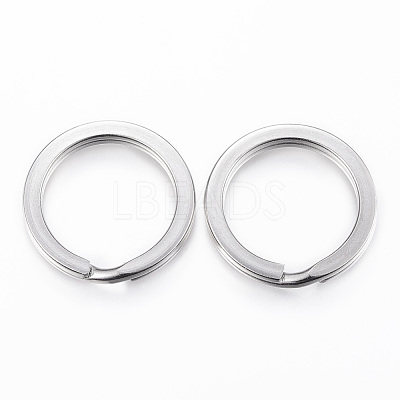 Tarnish Resistant 304 Stainless Steel Split Key Rings STAS-P177-1.6x28mm-P-1