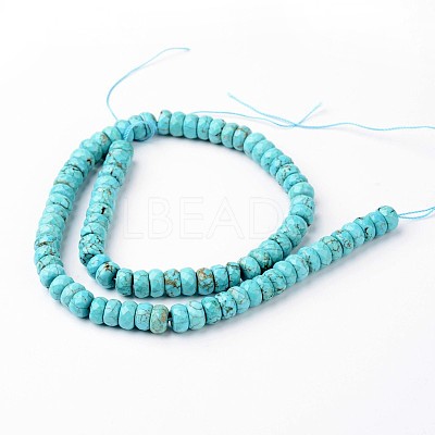 Natural Magnesite Beads Strands G-J375-04-5x8mm-1
