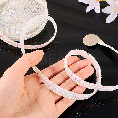 3 Yards Resin Self Adhesive Sewing Trim Hotfix Rhinestone Tape DIY-TA0013-15B-1