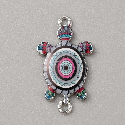Alloy Enamel Connector Charms ENAM-WH0061-47D-1
