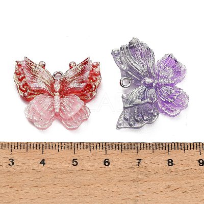 Two Tone Opaque Resin Pendants RE-CBAF5B0-01-1