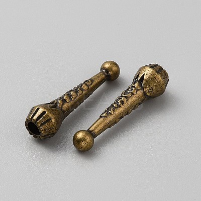 Alloy Cord Ends FIND-WH0139-458AB-1