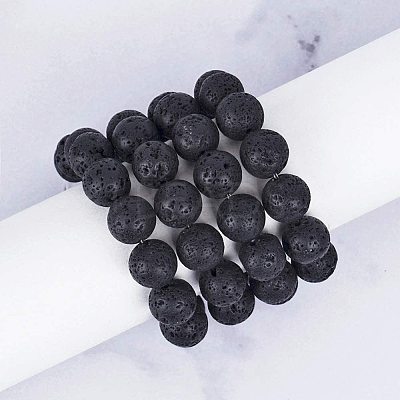 Natural Lava Rock Beads Strands G-OC0001-38-10mm-1