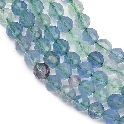 Natural Fluorite Beads Strands G-L662-A02-4mm-1