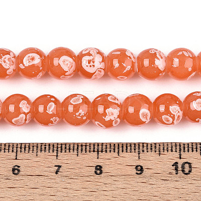 Baking Paint Glass Beads X1-DGLA-N015-8mm-04-1