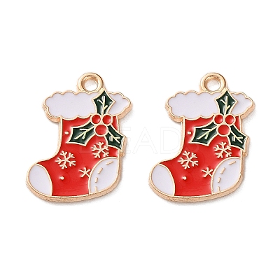 Alloy Enamel Pendants ENAM-I061-01KCG-18-1