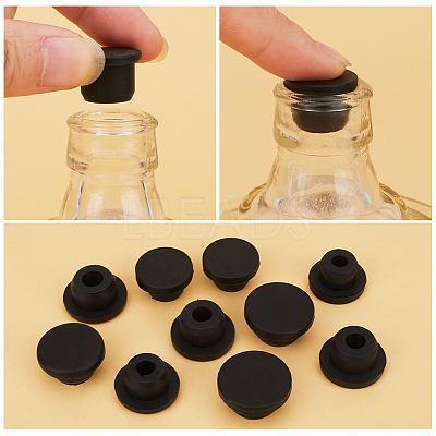 20Pcs 5 Style Silicone Hole Plugs AJEW-GF0008-06C-1
