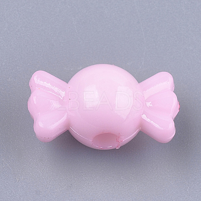 Opaque Solid Color Acrylic Beads MACR-T030-16-1