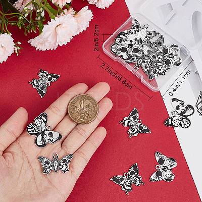 20Pcs 4 Style Halloween Alloy Enamel Pendants ENAM-SC0003-99-1