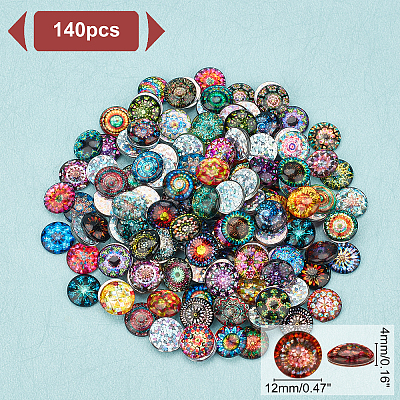 Glass Cabochons GLAA-WH0022-64A-1