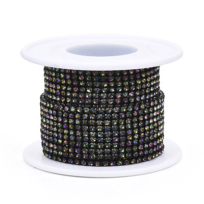 Electrophoresis Iron Rhinestone Strass Chains CHC-Q009-SS12-B10-1