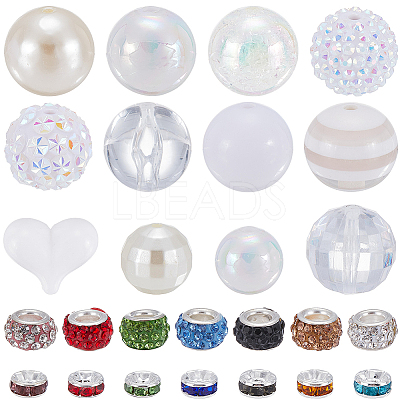 24Pcs 12 Styles Opaque Acrylic Beads MACR-BM0001-03A-1